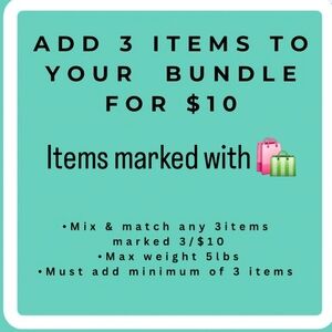 🛍 3 For $10 Bundle Offer Sign